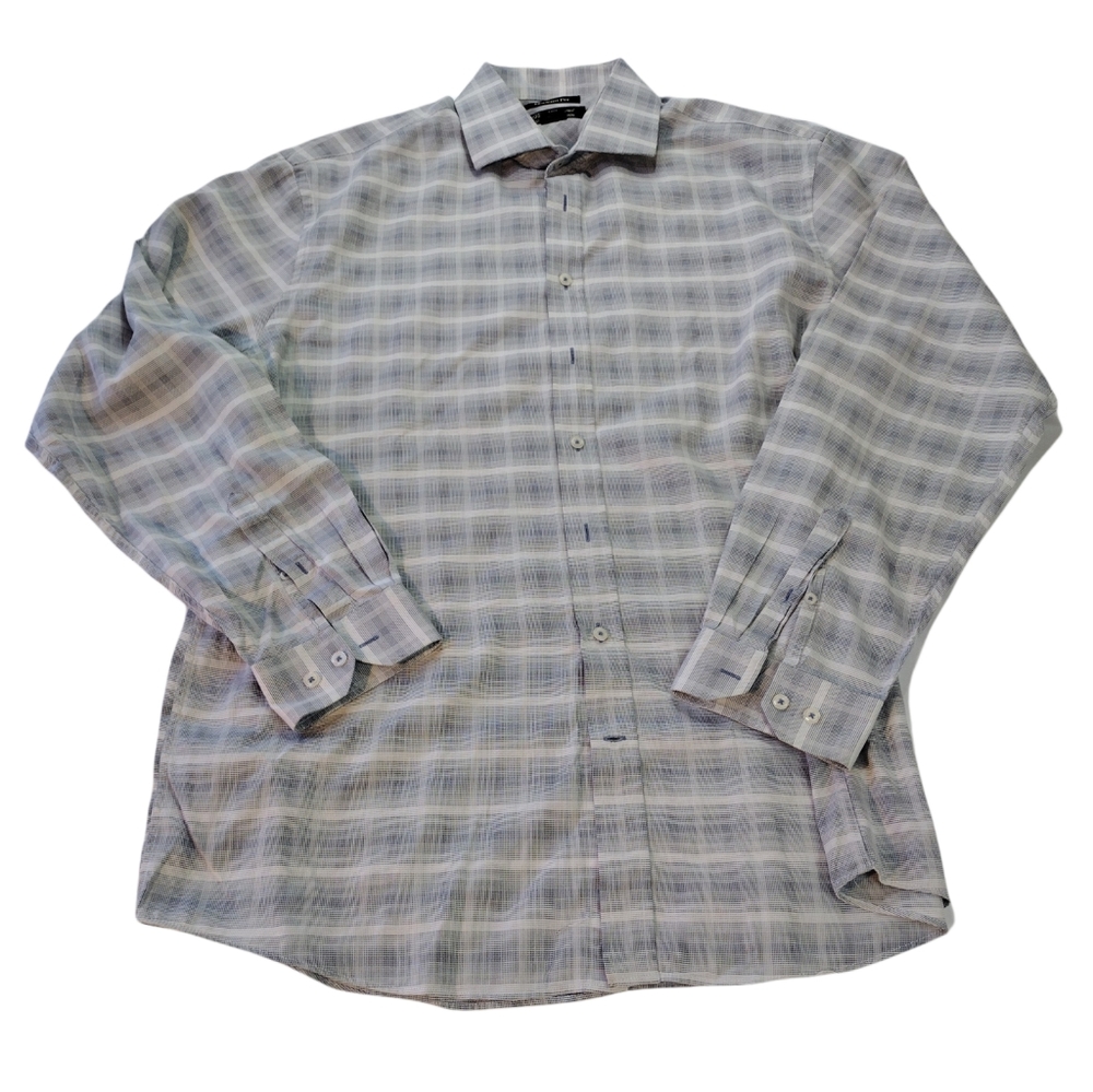 NEW Pronto Uomo Modern Fit Men's 2XLT Long Sleeve Button up Cotton